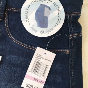 High Rise Blue Jeans with Classic Indigo Wash